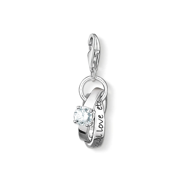 Thomas Sabo Silver Wedding Rings Charm