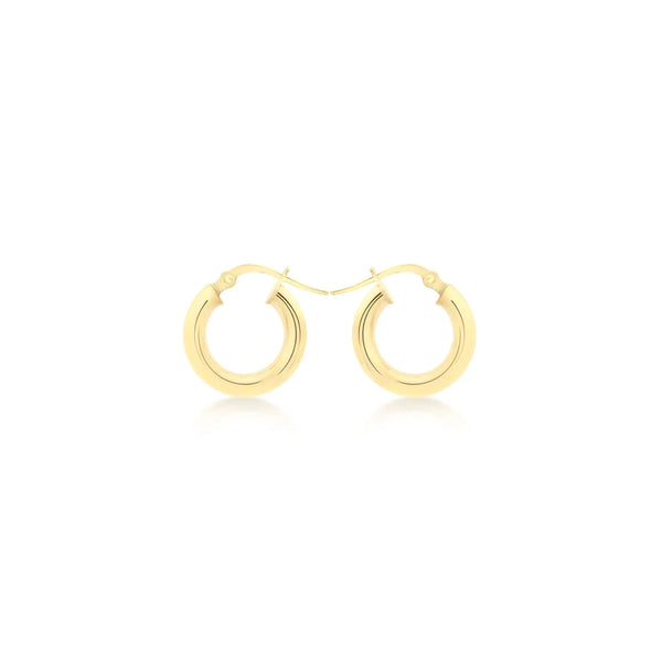 9ct Yellow Gold Creole Earrings