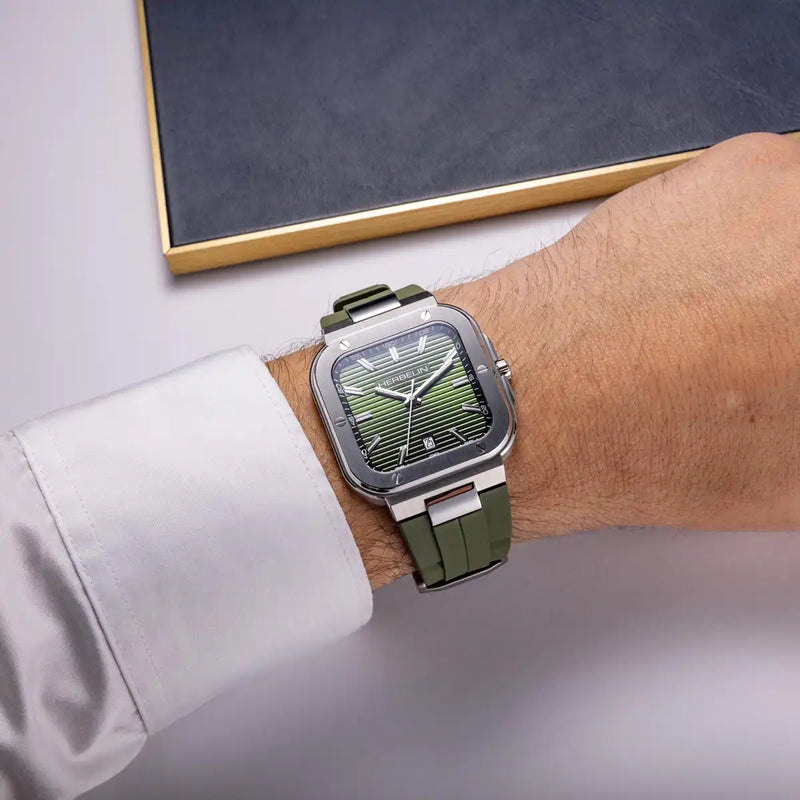 Herbelin Gents Cap Camarat Green 39mm watch