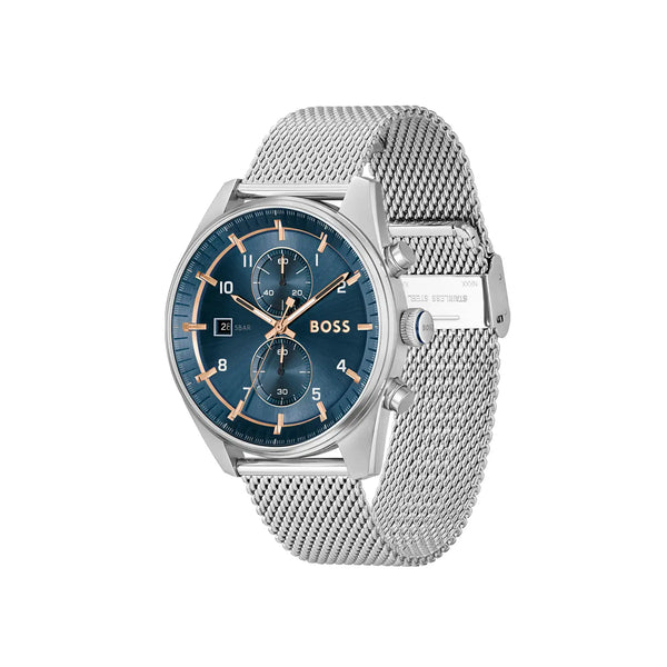 BOSS Men's 44mm Skytraveller watch