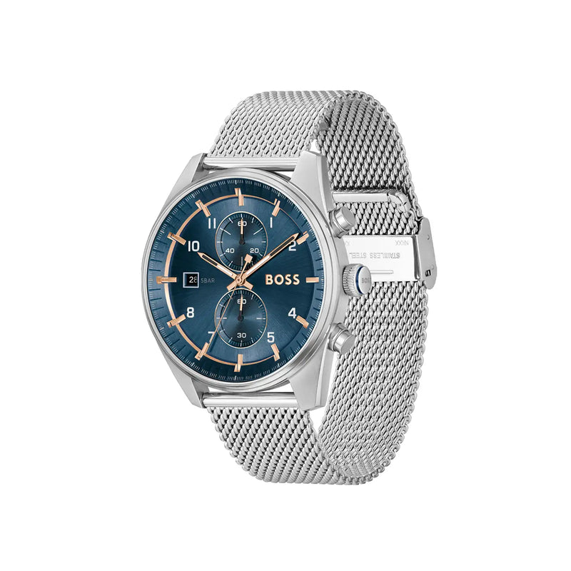 BOSS Men's 44mm Skytraveller watch
