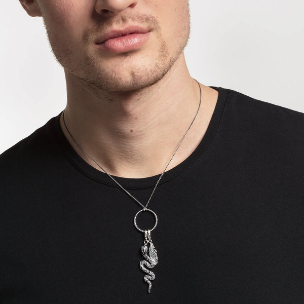 Thomas Sabo Blackened Silver Feather Charm