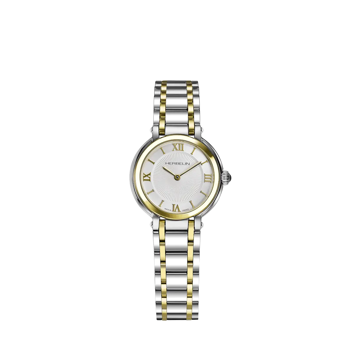 Herbelin Ladies Galet White - Silver 28mm watch