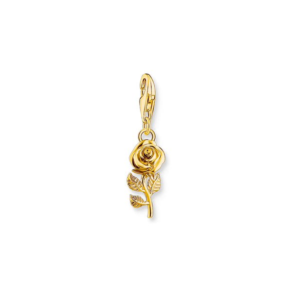 Thomas Sabo Silver and Gold Plated Rose Charm
