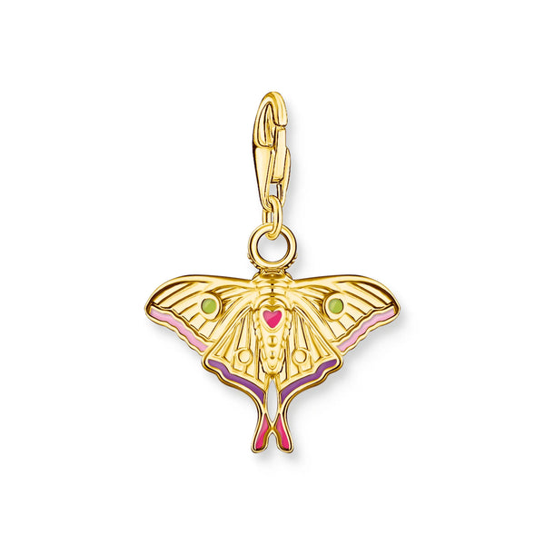 Thomas Sabo Silver and Gold Plated Moth Charm