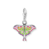 Thomas Sabo Blackened Silver Moth Charm