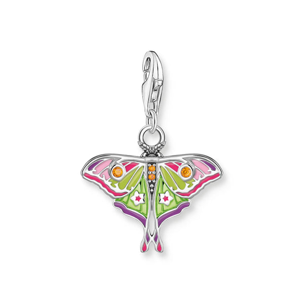 Thomas Sabo Blackened Silver Moth Charm