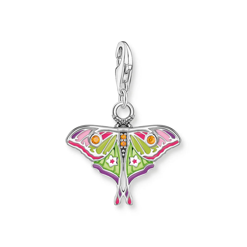 Thomas Sabo Blackened Silver Moth Charm