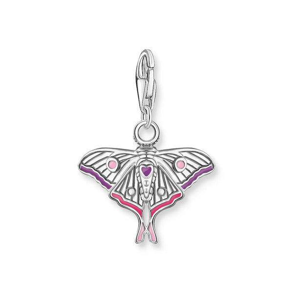 Thomas Sabo Blackened Silver Moth Charm