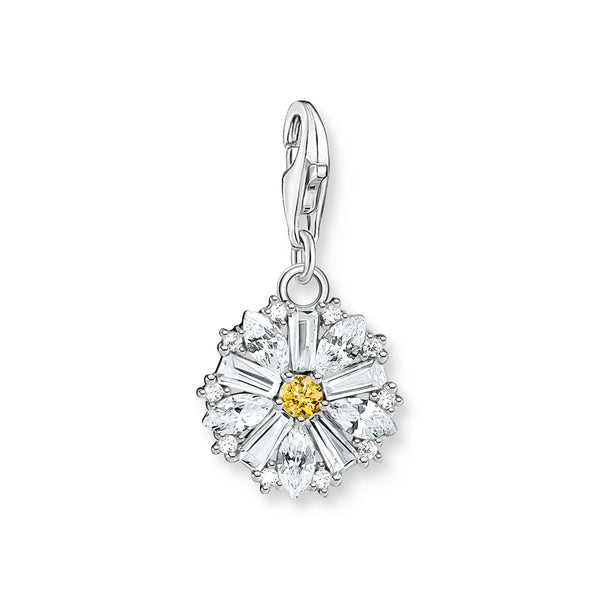 Thomas Sabo Silver Daisy Zirconia Charm