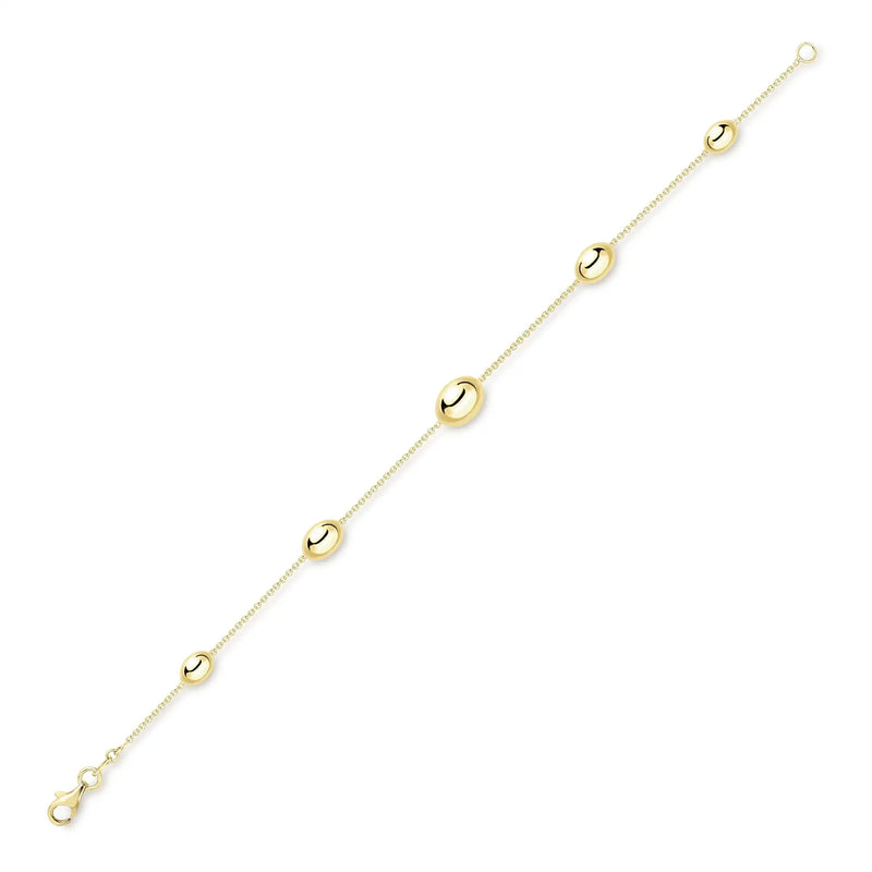 9ct Yellow Gold Oval Link Bracelet