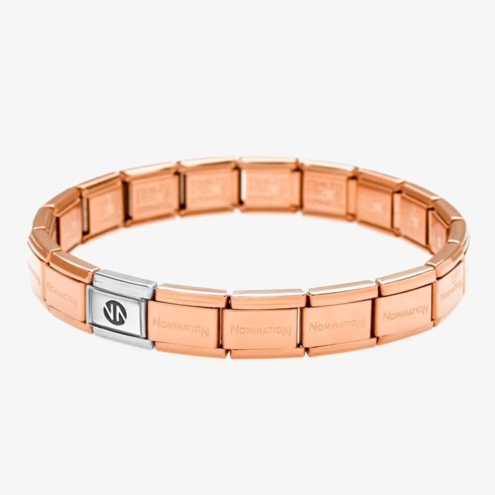Nomination Classic Rose Gold Stainless Steel Base Bracelet - 18 Composable Links