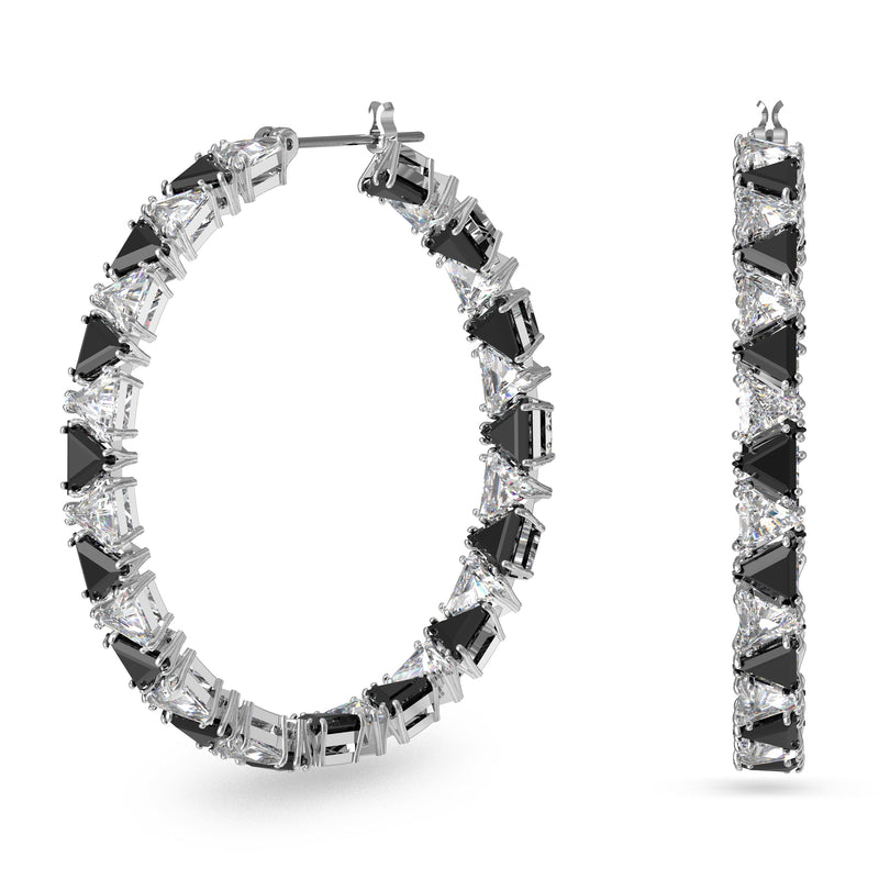 Swarovski Millenia Hoop Earrings - Black