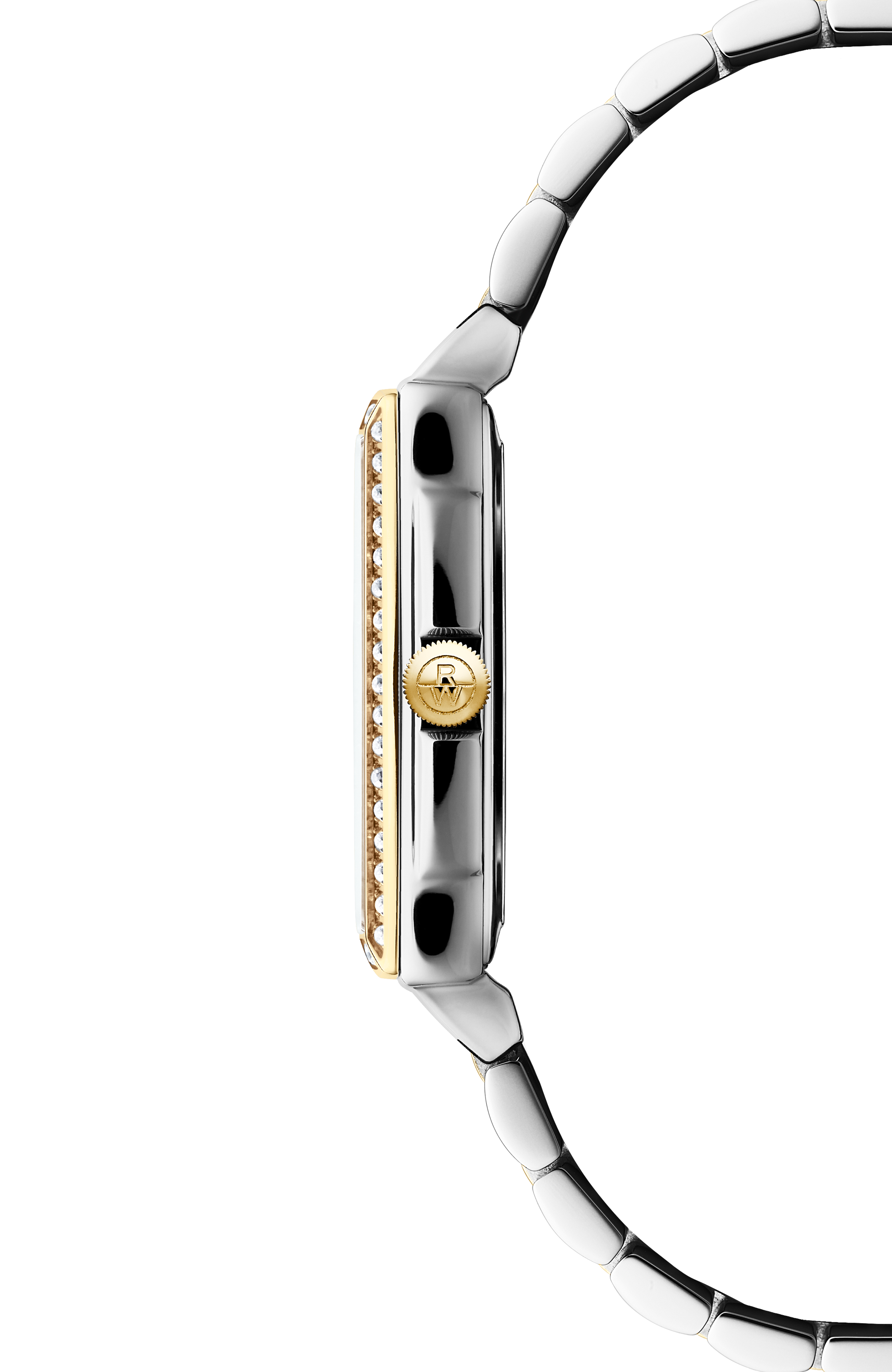 Toccata Quartz 22.6 x 28.1 mm Ladies Watch Two Tone Diamond Bezel Mother of Pearl Dial
