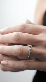 Ada Ring 0.70ct 18K White Gold