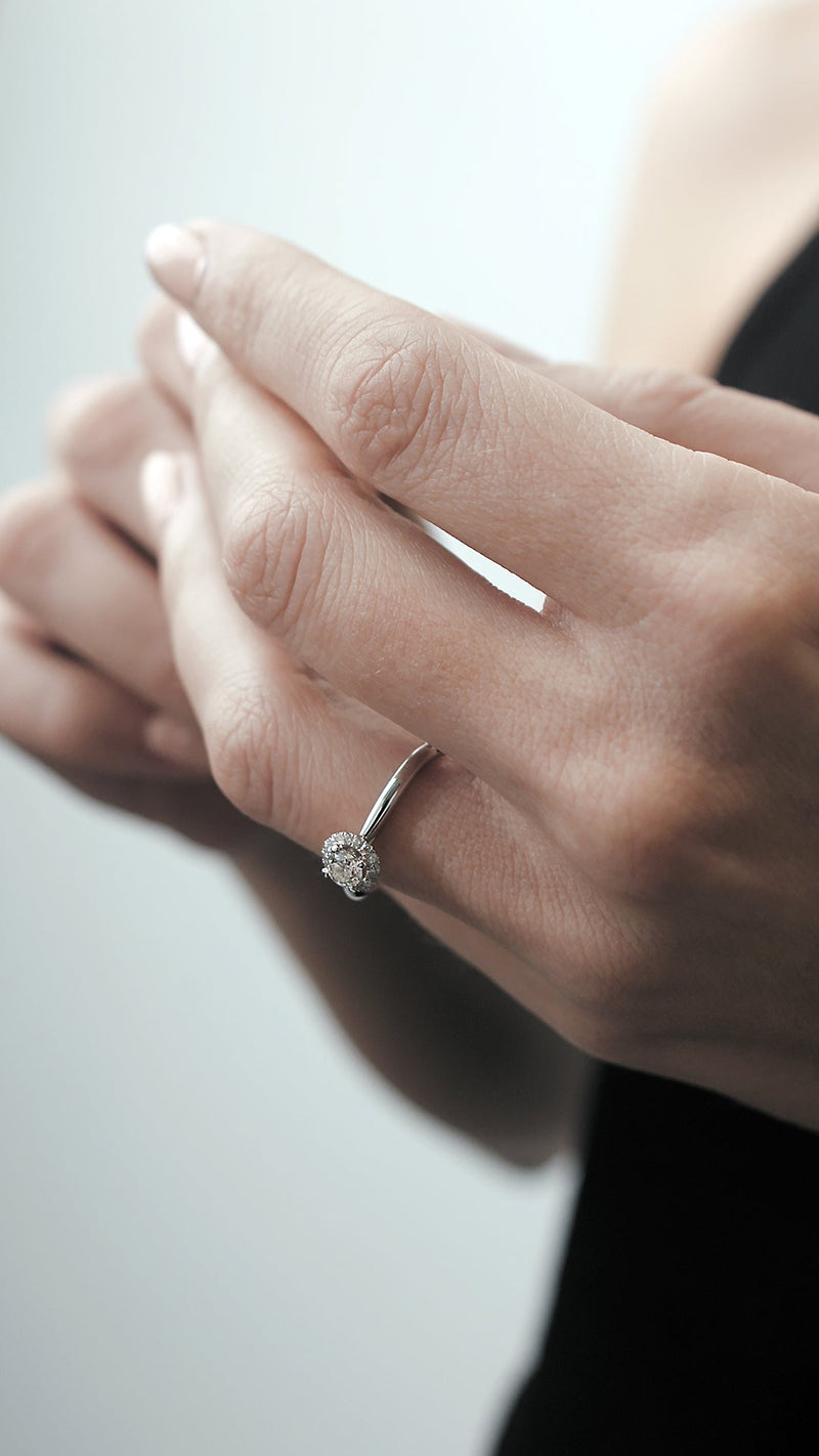 Ada Ring 0.42ct 18K White Gold