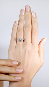 Ada Ring 0.70ct 18K White Gold