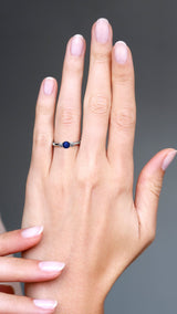 Adeline Ring 0.50ct Sapphire 18K White Gold