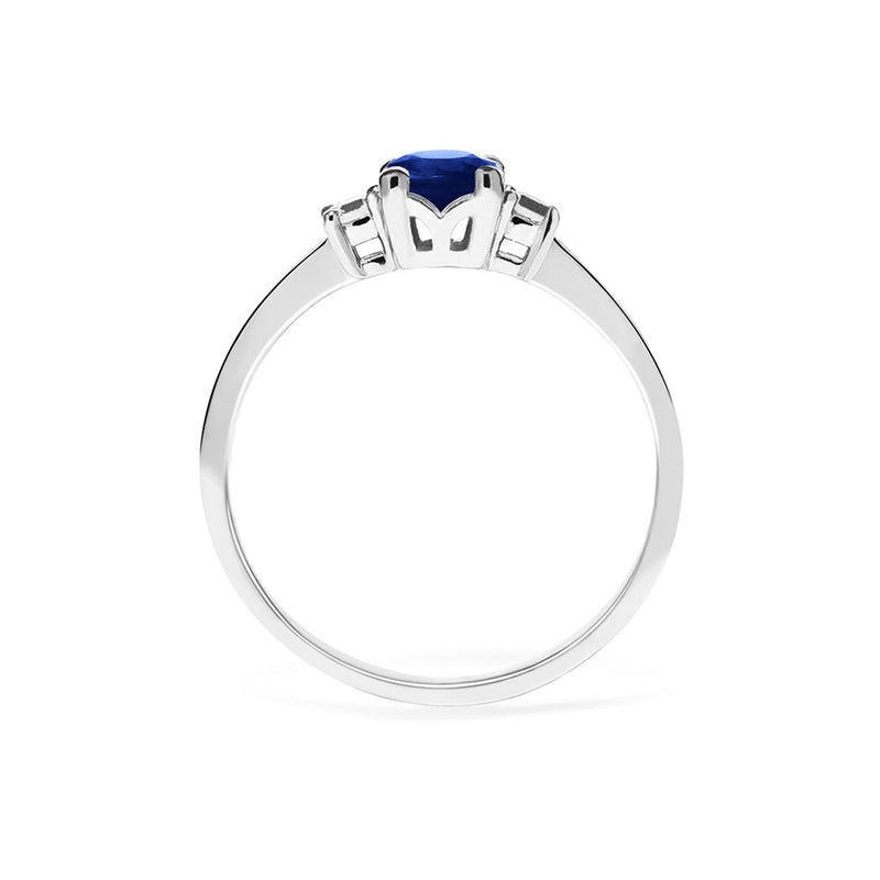 Adeline Ring 0.50ct Sapphire 18K White Gold