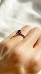 Adeline Ring 0.50ct Sapphire 18K White Gold