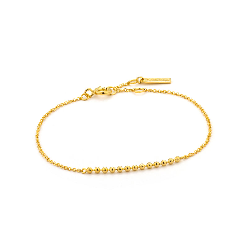 Ania Haie Shiny Gold Modern Multiple Balls Bracelet