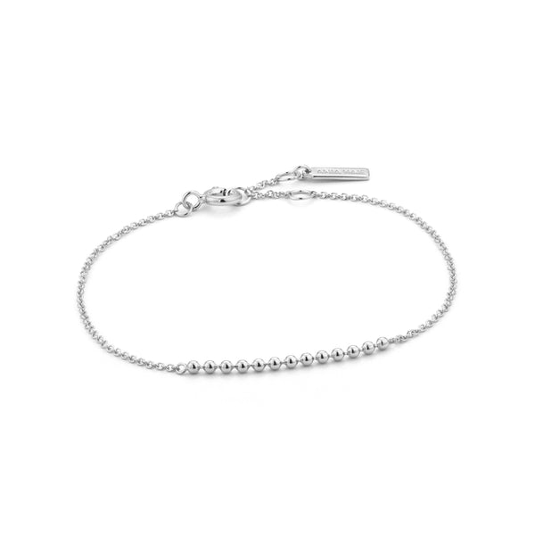 Ania Haie Rhodium Modern Multiple Balls Bracelet