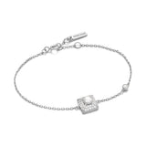 Ania Haie Rhodium Silver Pearl Pave Bracelet