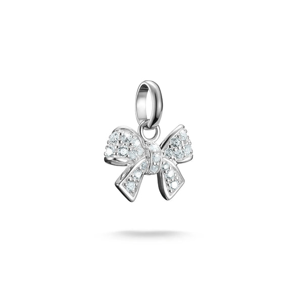Thomas Sabo Silver Bow Charm with Zirconia
