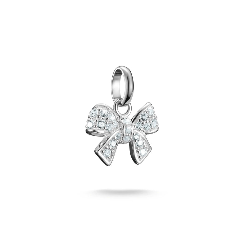 Thomas Sabo Silver Bow Charm with Zirconia