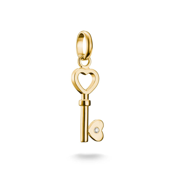 Thomas Sabo Gold-Plated Love Key Charm