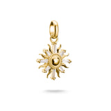 Thomas Sabo Gold-Plated Sun Charm with Zirconia