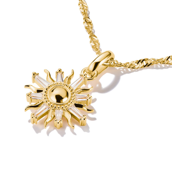Thomas Sabo Gold-Plated Sun Charm with Zirconia