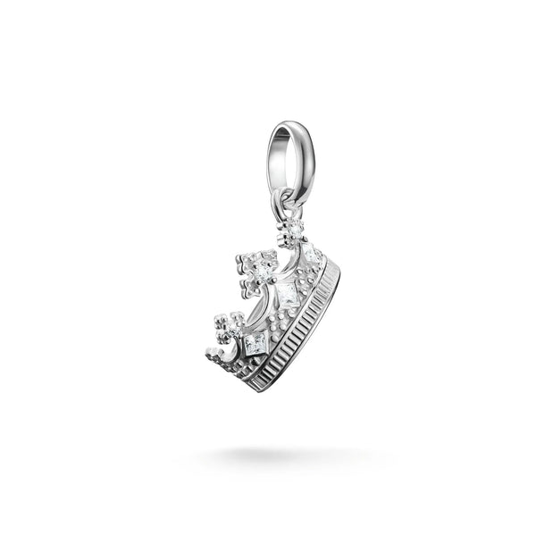 Thomas Sabo Silver Crown Charm with Zirconia