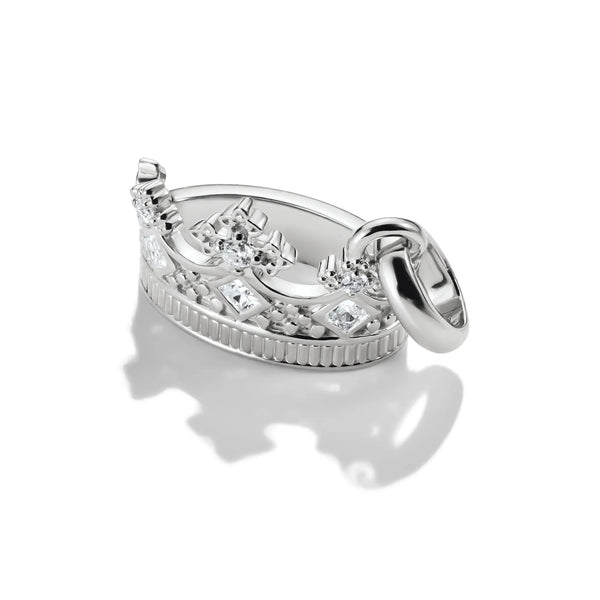 Thomas Sabo Silver Crown Charm with Zirconia