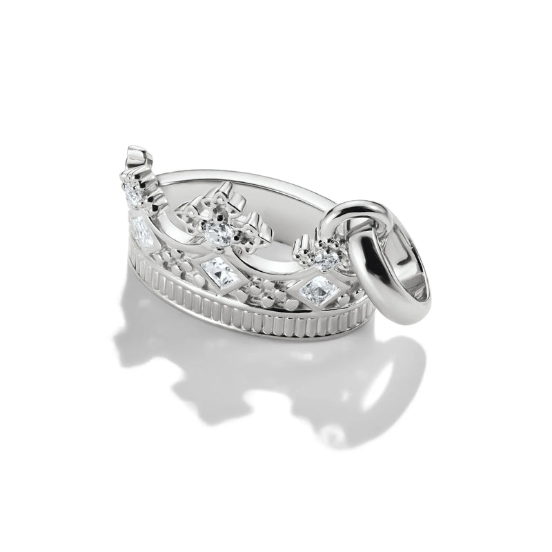 Thomas Sabo Silver Crown Charm with Zirconia