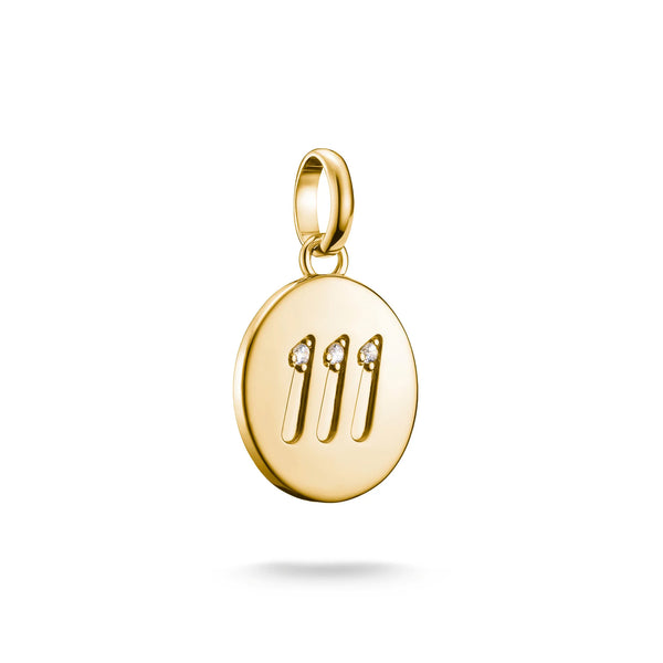 Thomas Sabo Gold-Plated Angel Number 111 Charm