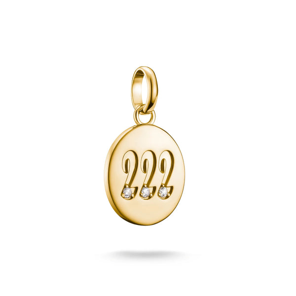Thomas Sabo Gold-Plated Angel Number 222 Charm
