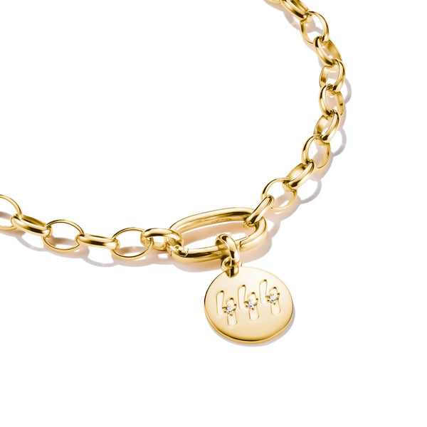 Thomas Sabo Gold-Plated Angel Number 444 Charm