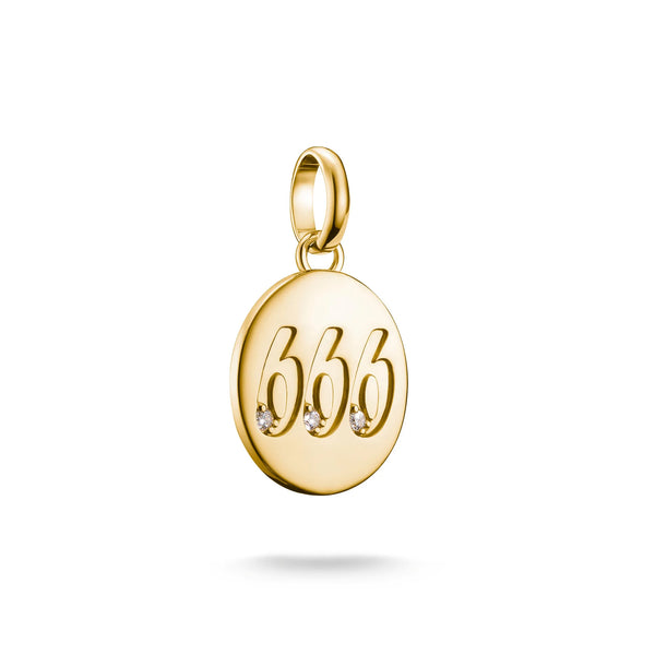 Thomas Sabo Gold-Plated Angel Number 666 Charm