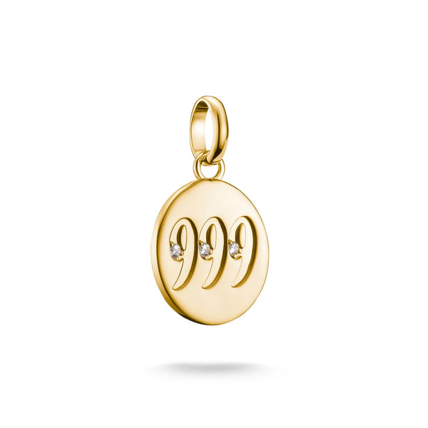 Thomas Sabo Gold-Plated Angel Number 999 Charm