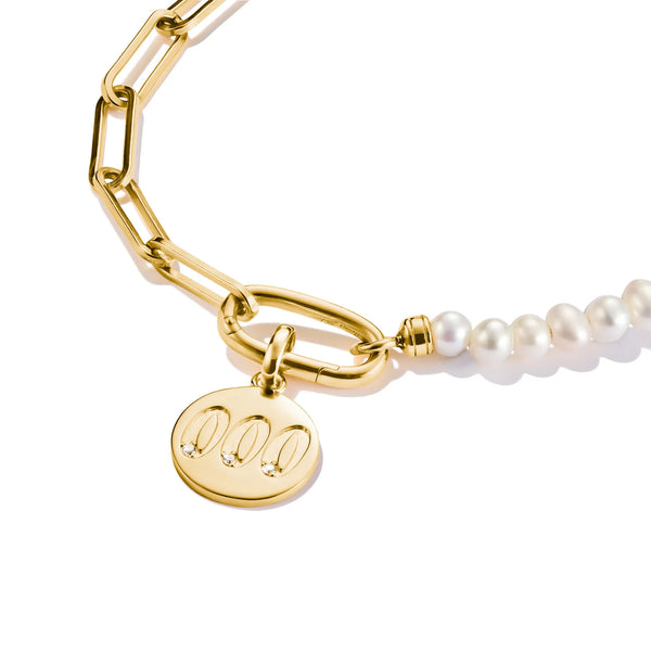 Thomas Sabo Gold-Plated Angel Number 000 Charm