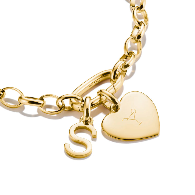 Thomas Sabo Gold-Plated Heart Charm