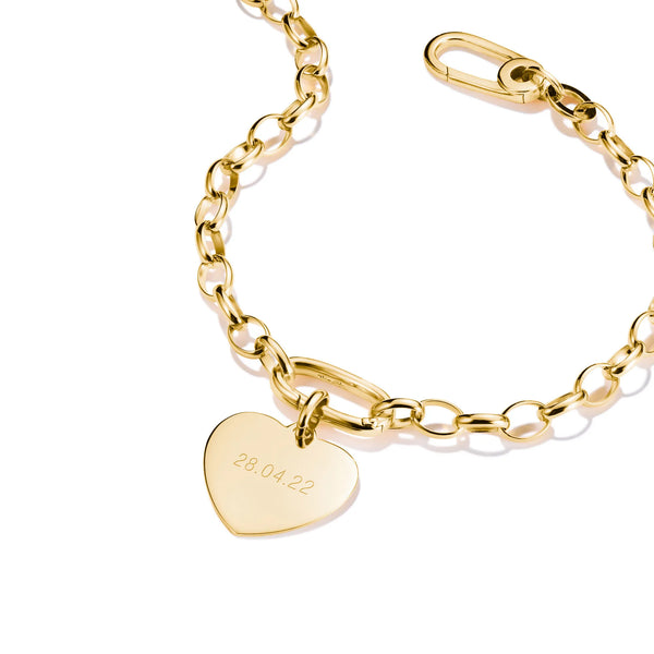 Thomas Sabo Gold-Plated Heart Large Charm