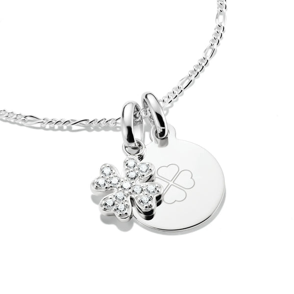 Thomas Sabo Silver Lucky Clover PavÃ© Charm