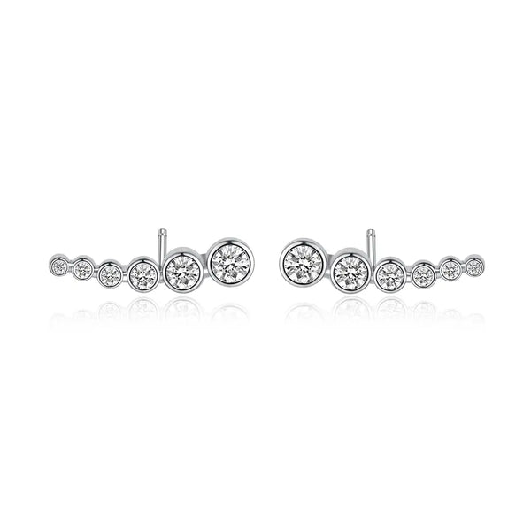 Carissa Earrings White Gold Plated