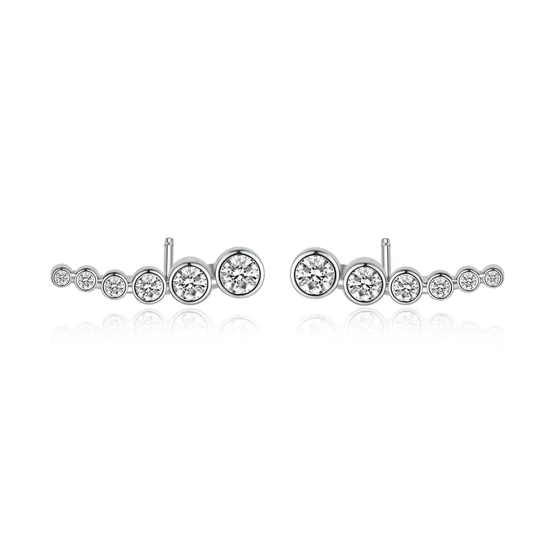 Carissa Earrings White Gold Plated