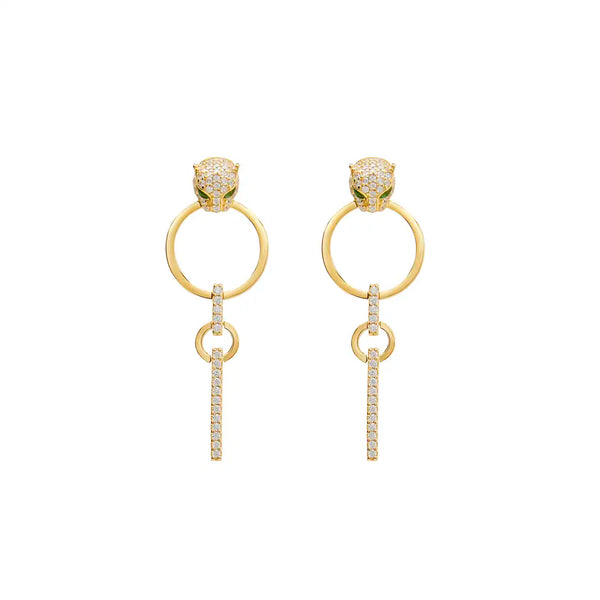 Maumau Drop Earrings 18K Gold Vermeil