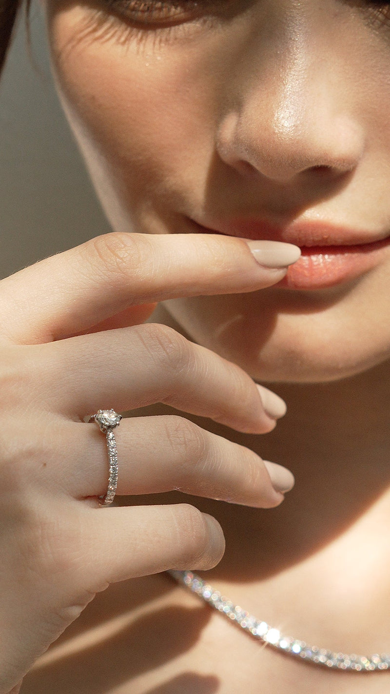 Corinne Ring 0.44ct 18K White Gold