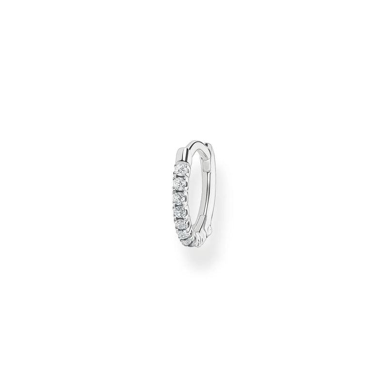 Thomas Sabo Silver Small Hoop Earring with Zirconia