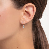 Thomas Sabo Silver Small Hoop Earring with Zirconia